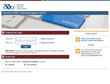 Tablet Screenshot of aba.csod.com